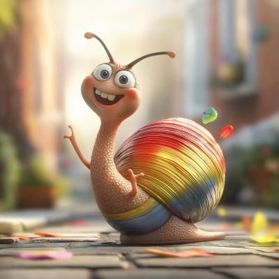fleport_a_colorful_a_rasta_snail_with_a_big_shell_moving_slowly_6d2535fe-1dae-4468-9a60-9343aafb2b96